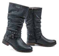 Mustang 15M005200300 navy dámske nadmerné čižmy