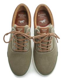 Mustang 4072-315-777 khaki pánské polobotky