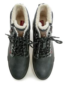 Mustang 4072-604-9 čierne pánske zimné topánky