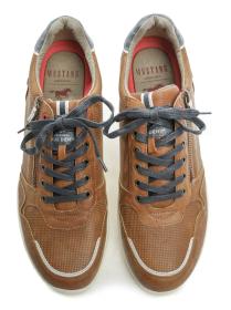 Mustang 4138-309-307 cognac pánské polobotky