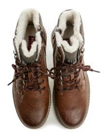 Mustang 4142-610-307 cognac pánske zimné topánky