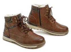 Mustang 4142-610-307 cognac pánske zimné topánky