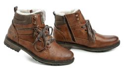 Mustang 4157-603-307 cognac pánské zimní boty