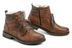 Mustang 4157-603-307 cognac pánské zimní boty