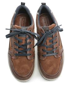 Mustang 4160-302-301 gaštan pánske poltopánky