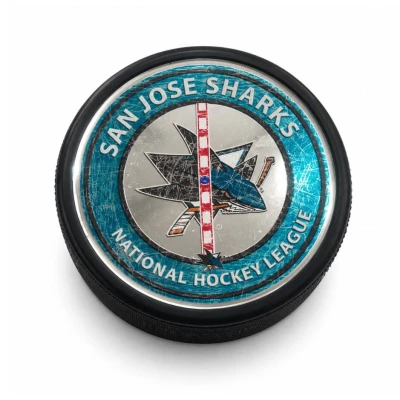 Mustang Fanouškovský puk NHL Center Ice Chrome Puck