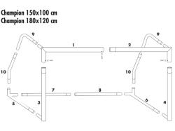 My Hood 302325 Champion Fotbalová branka 150 x 100 x 60 cm