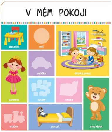 Mých prvních 100 slov V mém domě Učení a zábava se samolepkami