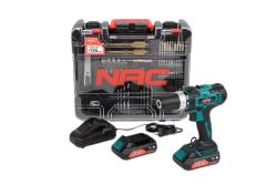 NAC Aku vrtačka CDB2-40-S-LI-20V 2x2Ah + příslušenství 126 dílů NAC Aku vrtačka CDB2-40-S-LI-20V 2x2Ah + příslušenství 126 dílů