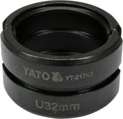 Yato Náhradní čelisti k lisovacím kleštím YT-21735 typ U 32mm