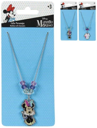 Náhrdelník dětský s přívěskem myška Minnie Mouse kovový Náhrdelník dětský s přívěskem myška Minnie Mouse kovový