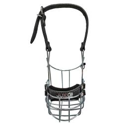 Náhubek zinek/kůže knírač malý - fena