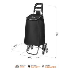 Nils Nákupní taška na kolečkách Camp NC17206 40L černá