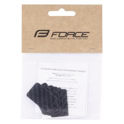 Force Nálepky pod bowden malé 6ks, karbon design Force Nálepky pod bowden malé 6ks, karbon design