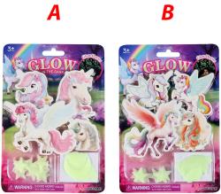 Nálepky Jednorožci + noční obloha nástěnná dekorace ve tmě svítící 2 druhy