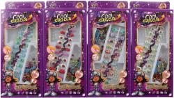 Nalepovací nehty se samolepkami a pilníkem + výroba náramku 2v1 4 druhy