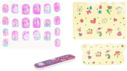 Nalepovací nehty set 20ks s pilníkem a nálepkami zdobení nehtů