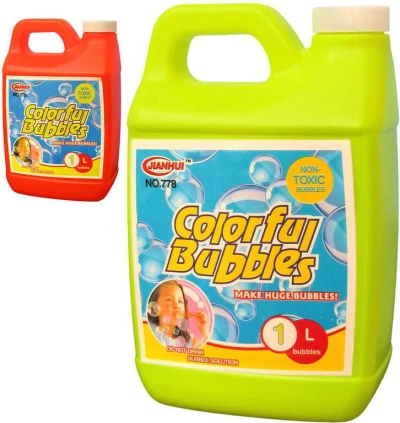 Náplň náhradní 1000 ml do bublifuku plastový kanystr 2 barvy Náplň náhradní 1000 ml do bublifuku plastový kanystr 2 barvy