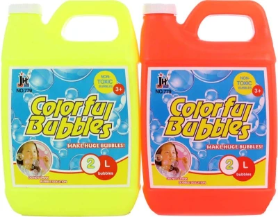 Náplň náhradní 2000 ml do bublifuku plastový kanystr 2 barvy Náplň náhradní 2000 ml do bublifuku plastový kanystr 2 barvy