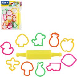 NARA Tvořítka / vykrajovátka set s válečkem na modelínu 11ks