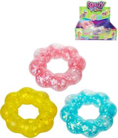 Náramek antistresový 8cm mačkací sliz na ruku se třpytkami 6 barev Náramek antistresový 8cm mačkací sliz na ruku se třpytkami 6 barev