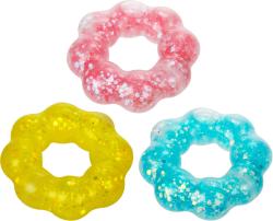 Náramek antistresový 8cm mačkací sliz na ruku se třpytkami 6 barev