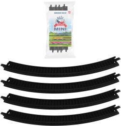 Naše železnice mini kolej zahnutá set 4ks oblouk doplněk k vláčkodráze Naše železnice mini kolej zahnutá set 4ks oblouk doplněk k vláčkodráze