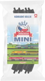 Naše železnice mini kolej zahnutá set 4ks oblouk doplněk k vláčkodráze
