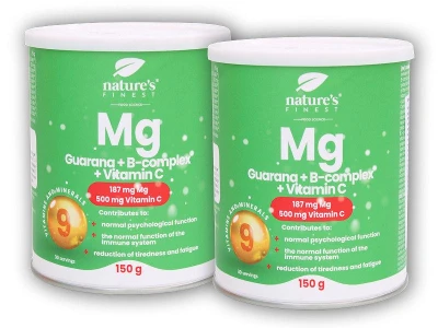 Natures Finest 2x Guarana + Magnesium + B-Complex + VitaminC 150g Natures Finest 2x Guarana + Magnesium + B-Complex + VitaminC 150g