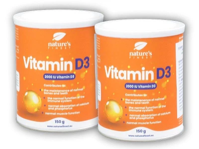 Natures Finest 2x Vitamin D3 2000iu 150g Natures Finest 2x Vitamin D3 2000iu 150g