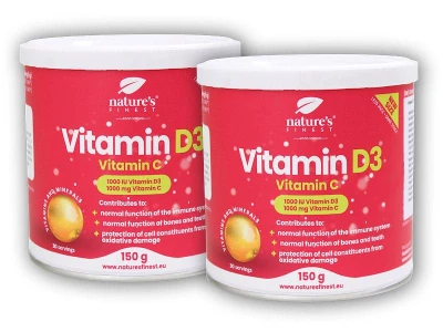 Nature's Finest Vitamin D3 + Vitamin C 2x 150 g