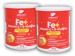 Natures Finest 2x Železo + Vitamin C + B-Complex 150g Natures Finest 2x Železo + Vitamin C + B-Complex 150g