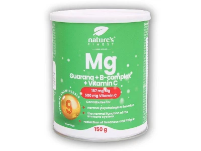 Natures Finest Guarana + Magnesium + B-Complex + VitaminC 150g Natures Finest Guarana + Magnesium + B-Complex + VitaminC 150g