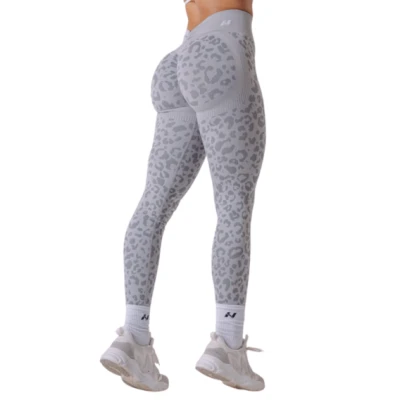 Nebbia Kompresní push-up legíny s leopardím vzorem PRIMAL 849