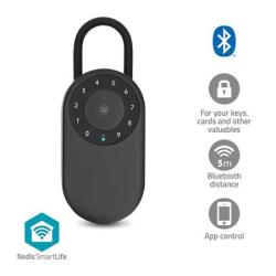 Nedis BTHKB11BK - Trezor na klíče SmartLife | Bluetooth | Venkovní | Číslice | IP65 | Černá