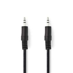 Nedis CAGB22000BK20 - Stereofonní Audio Kabel | 3,5mm Zástrčka - 3,5mm Zástrčka | 2 m | Černá barva Nedis CAGB22000BK20 - Stereofonní Audio Kabel | 3,5mm Zástrčka - 3,5mm Zástrčka | 2 m | Černá barva