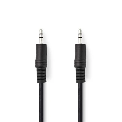 Nedis CAGB22000BK20 - Stereofonní Audio Kabel | 3,5mm Zástrčka - 3,5mm Zástrčka | 2 m | Černá barva Nedis CAGB22000BK20 - Stereofonní Audio Kabel | 3,5mm Zástrčka - 3,5mm Zástrčka | 2 m | Černá barva