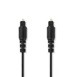 Nedis CAGB25000BK30 - Optický Audiokabel | TosLink Zástrčka - TosLink Zástrčka | 3 m | Černá barva Nedis CAGB25000BK30 - Optický Audiokabel | TosLink Zástrčka - TosLink Zástrčka | 3 m | Černá barva
