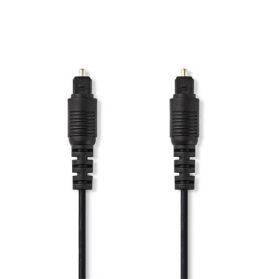 Nedis CAGB25000BK30 - Optický Audiokabel | TosLink Zástrčka - TosLink Zástrčka | 3 m | Černá barva Nedis CAGB25000BK30 - Optický Audiokabel | TosLink Zástrčka - TosLink Zástrčka | 3 m | Černá barva