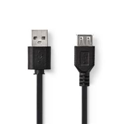 Nedis CCGB60010BK20 - USB 2.0 kabel | A Zástrčka - A Zásuvka | 2 m | Černá barva Nedis CCGB60010BK20 - USB 2.0 kabel | A Zástrčka - A Zásuvka | 2 m | Černá barva