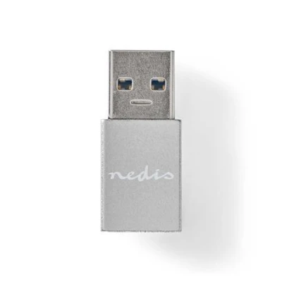 Nedis CCGB60925GY - USB-C Adaptér| USB 3.2 Gen 1 | USB-A Zástrčka | USB-C™ Zásuvka | 5 Gbps | Kulatý | Poniklované Nedis CCGB60925GY - USB-C Adaptér| USB 3.2 Gen 1 | USB-A Zástrčka | USB-C™ Zásuvka | 5 Gbps | Kulatý | Poniklované