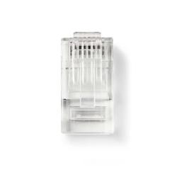 Nedis CCGB89305TP - RJ45 konektor| Zástrčka | Lanko UTP CAT6 | Přímý | Pozlacené | 10 kusů | PVC | Transparentní | Box Nedis CCGB89305TP - RJ45 konektor| Zástrčka | Lanko UTP CAT6 | Přímý | Pozlacené | 10 kusů | PVC | Transparentní | Box