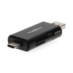 Nedis CRDRU2110BK - Čtečka Paměťových Karet | Duální čtečka karet USB-C™ / USB-A (USB2.0) Nedis CRDRU2110BK - Čtečka Paměťových Karet | Duální čtečka karet USB-C™ / USB-A (USB2.0)