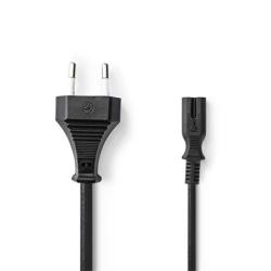Nedis PCGB11040BK20 - Euro Napájecí Kabel | Rovná Euro Zástrčka – IEC-320-C7 | 2 m | Černý Nedis PCGB11040BK20 - Euro Napájecí Kabel | Rovná Euro Zástrčka – IEC-320-C7 | 2 m | Černý