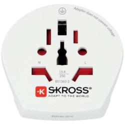Nedis Skross SKR1500211EC- Cestovní Adaptér Svět do Evropy pro 2 a 3pólová zařízení z více než 220 destinací