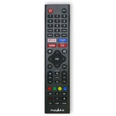 Nedis TVRC45HIBK - Náhradní Dálkový Ovladač | Hi-Sense TV | Předprogramovaný | Černá Nedis TVRC45HIBK - Náhradní Dálkový Ovladač | Hi-Sense TV | Předprogramovaný | Černá
