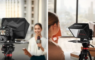 Neewer BASICS X12B 12" nastavitelný černý hliníkový teleprompter