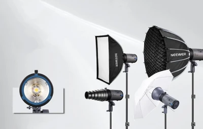 Neewer Q300 šedý venkovní blesk (stroboskop)
