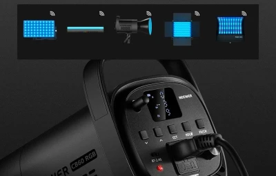 Neewer CB60 RGB černé LED studiové světlo 70 W, CRI 97+