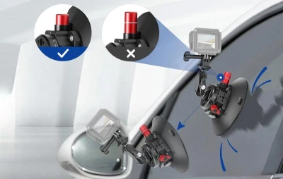 Neewer Držák s přísavkou 1/4 palce CA013 pro sportovní kamery (DJI Action, GoPro, Insta360)